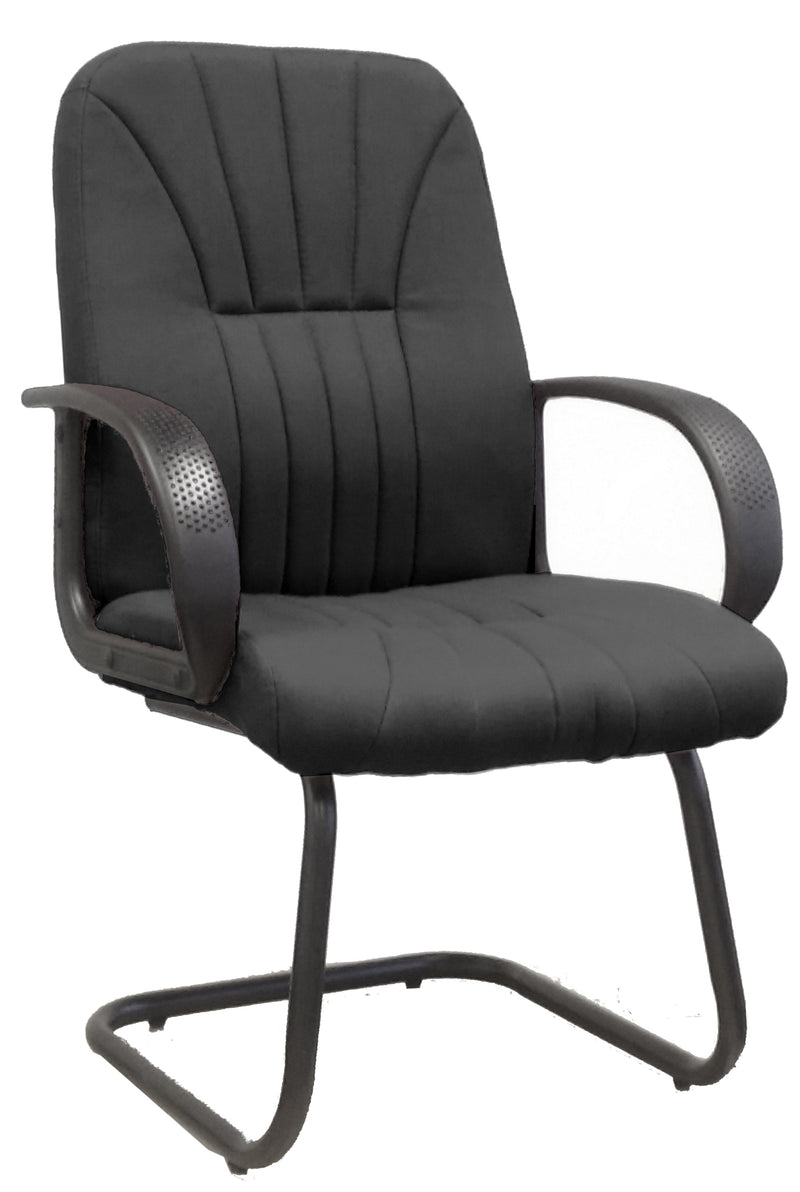AVANSYS Pluto-C Cantilever Framed Meeting/Visitors Armchair with Sculptured Back - Black