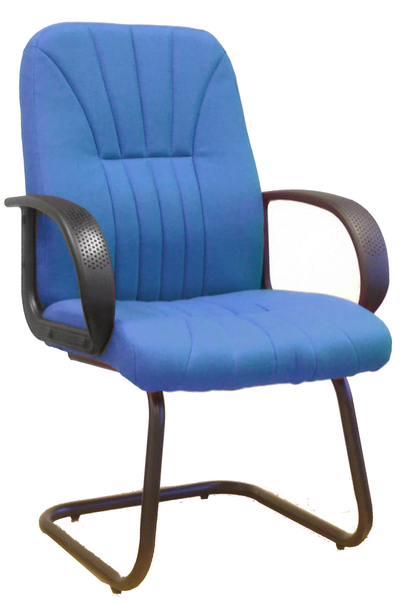 AVANSYS Pluto-C Cantilever Framed Meeting/Visitors Armchair with Sculptured Back - Blue