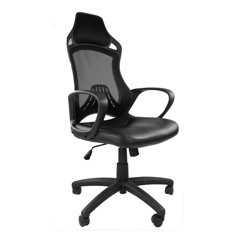 AVANSYS Zone Mesh Designer High Back Operators Armchair with Headrest - Black