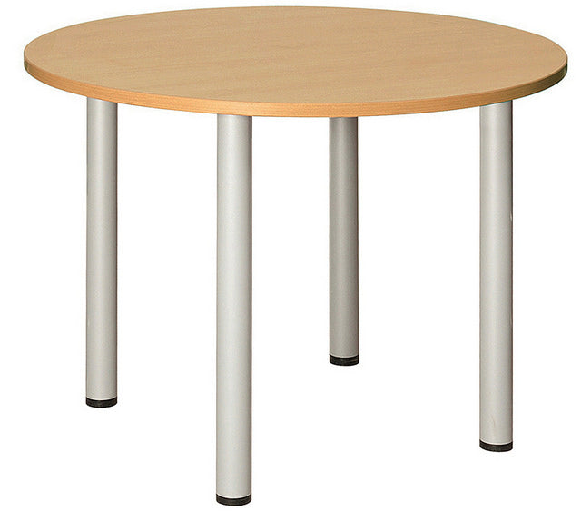 NOVA Fraction High Quality Circular Meeting Table, NOVA OAK, 1000mm