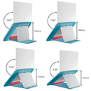 Leitz Adjustable Laptop Stand, Desktop/Tabletop Riser Stand, Compact Laptop Holder With 4 Heights, Ergo Cosy Range, Calm Blue