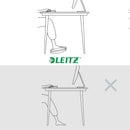 Leitz Ergo Adjustable Computer Foot Rest, Two Height Settings, Light Grey/White, 65030085