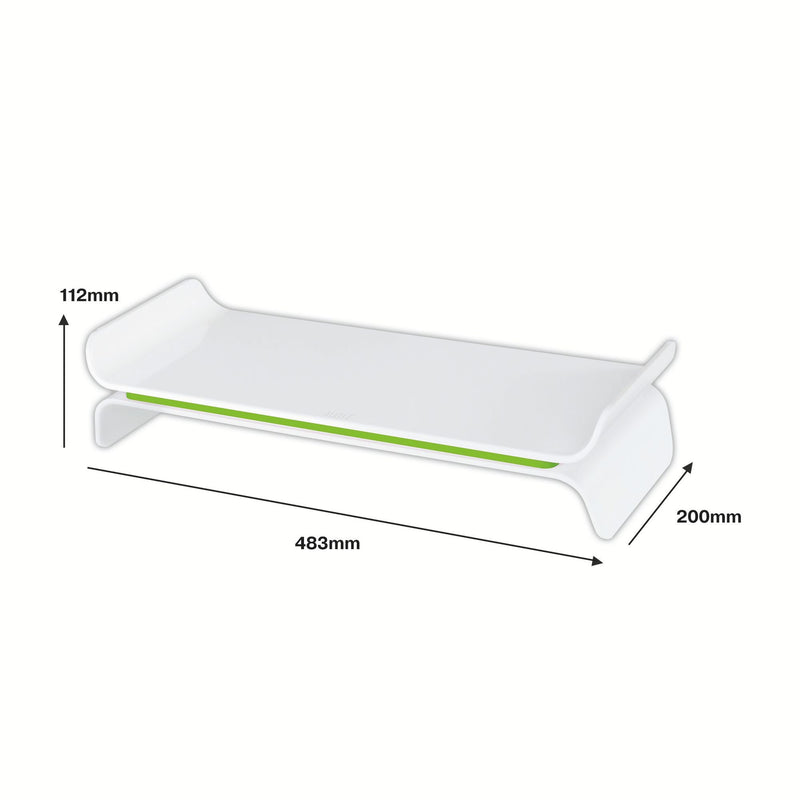 Leitz Ergo WOW Adjustable Monitor Stand Green