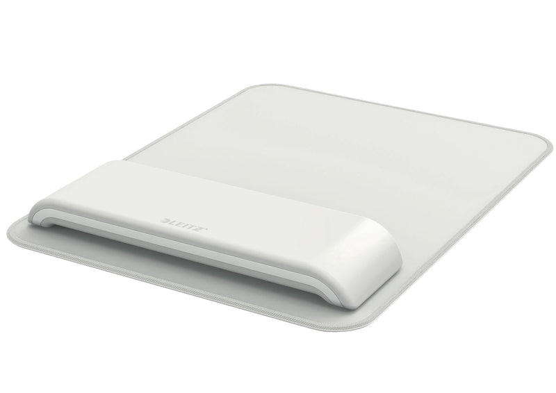 Leitz Ergo Mouse Pad with Adjustable Wrist Rest, Two Height Settings, Light Grey/White Computer Mouse Mat, 65170085