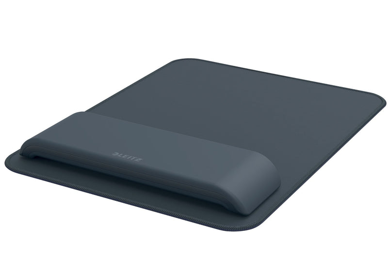 Leitz Ergo Mouse Pad with Adjustable Wrist Rest, Two Height Settings, Dark Grey Computer Mouse Mat, 65170089