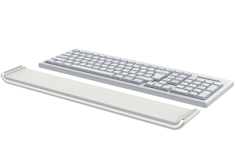 Leitz Adjustable Keyboard Wrist Rest, Desktop Long Foam Cushioned Wrist Support, For Left & Right Handed Users, Ergo Cosy Range, Light Grey