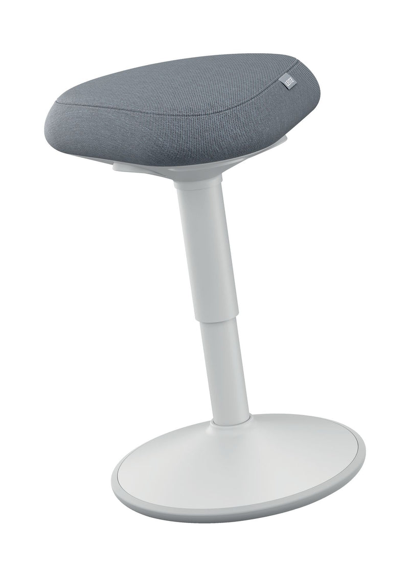 Leitz Ergo Active Sitting Stool with Comfort Seat, Light Grey