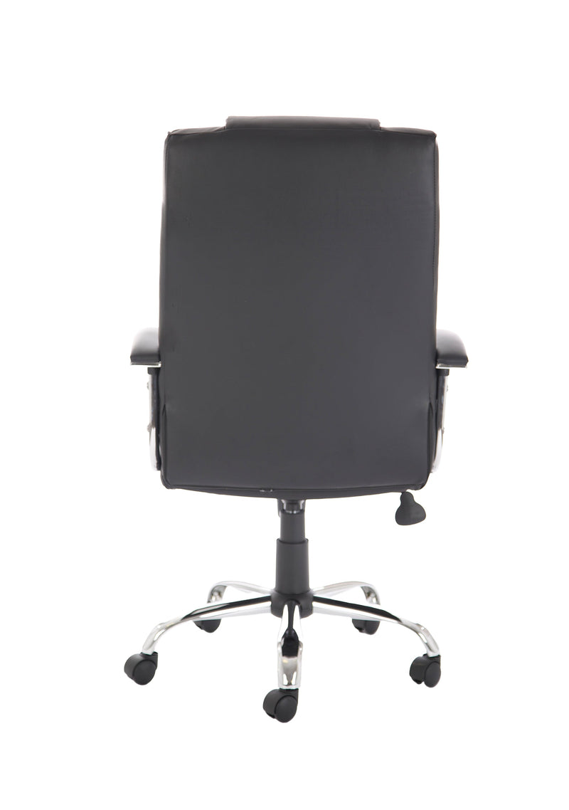 Thrift High Back Executive Black Leather Office Chair with Arms