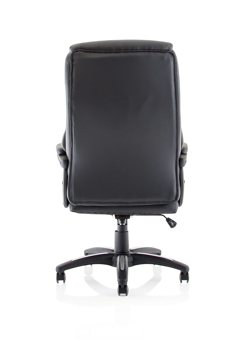 Stratford High Back Executive Black Leather Office Chair with Arms