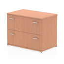 EQUINOX 2-Drawer Wooden Side-Filing Cabinet, BEECH