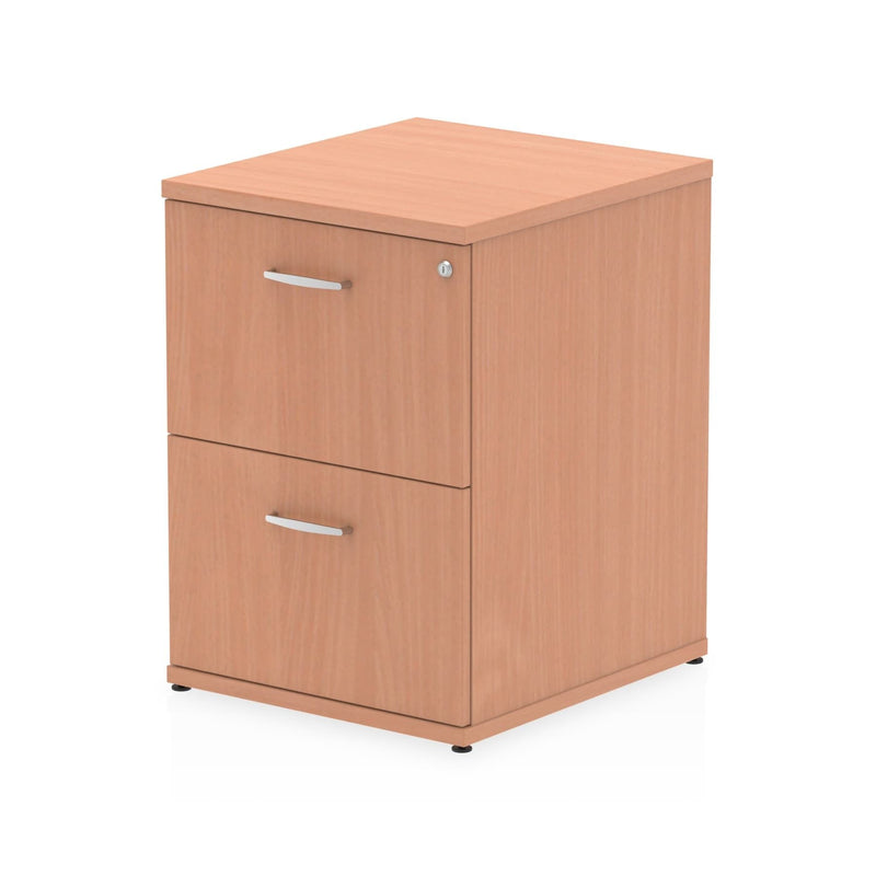 EQUINOX 2-Drawer Wooden Filing Cabinet, BEECH