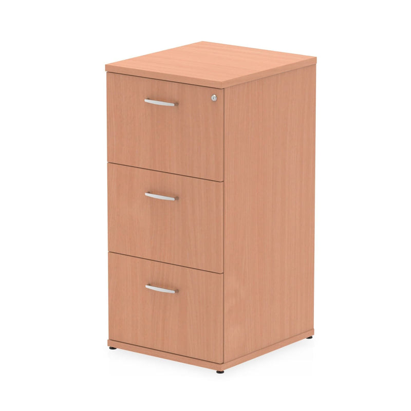 EQUINOX 3-Drawer Wooden Filing Cabinet, BEECH