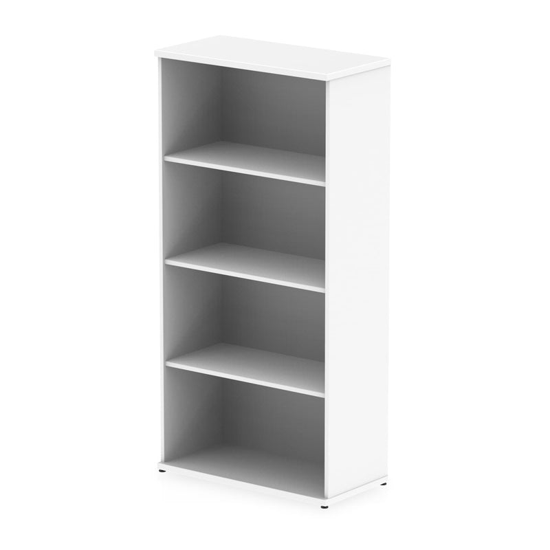 EQUINOX Tall Bookcase, 1600mm, WHITE