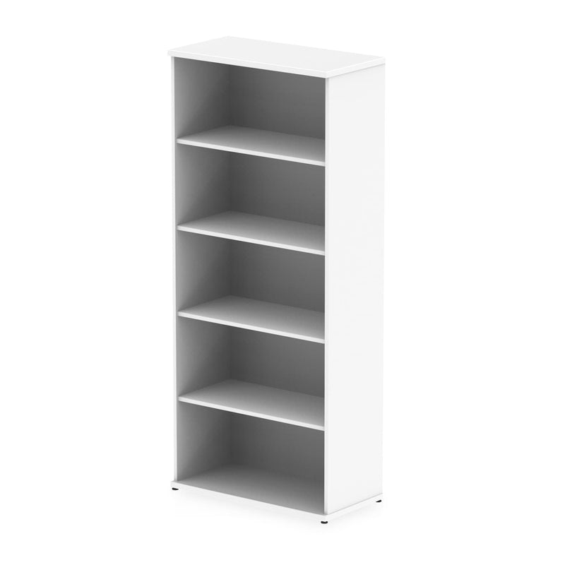 EQUINOX Tall Bookcase, 2000mm, WHITE