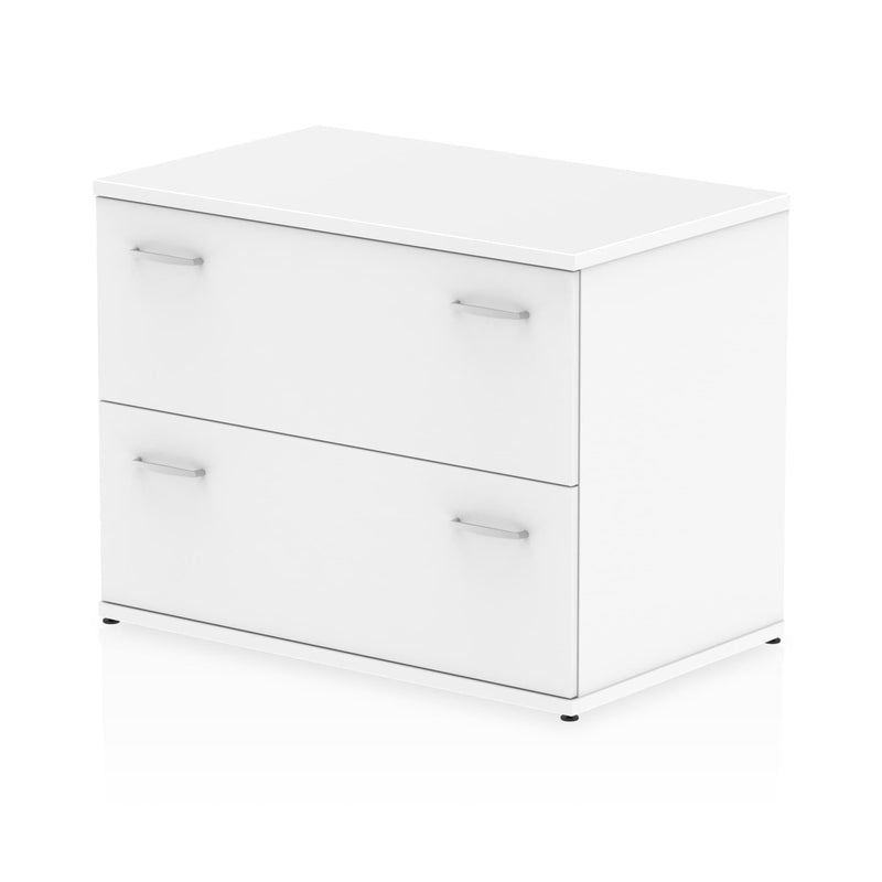 EQUINOX 2-Drawer Wooden Side-Filing Cabinet, WHITE