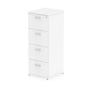 EQUINOX 4-Drawer Wooden Filing Cabinet, WHITE