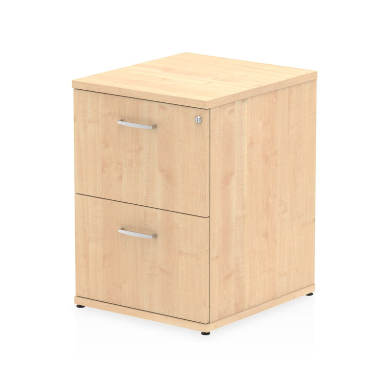 EQUINOX 2-Drawer Wooden Filing Cabinet, MAPLE