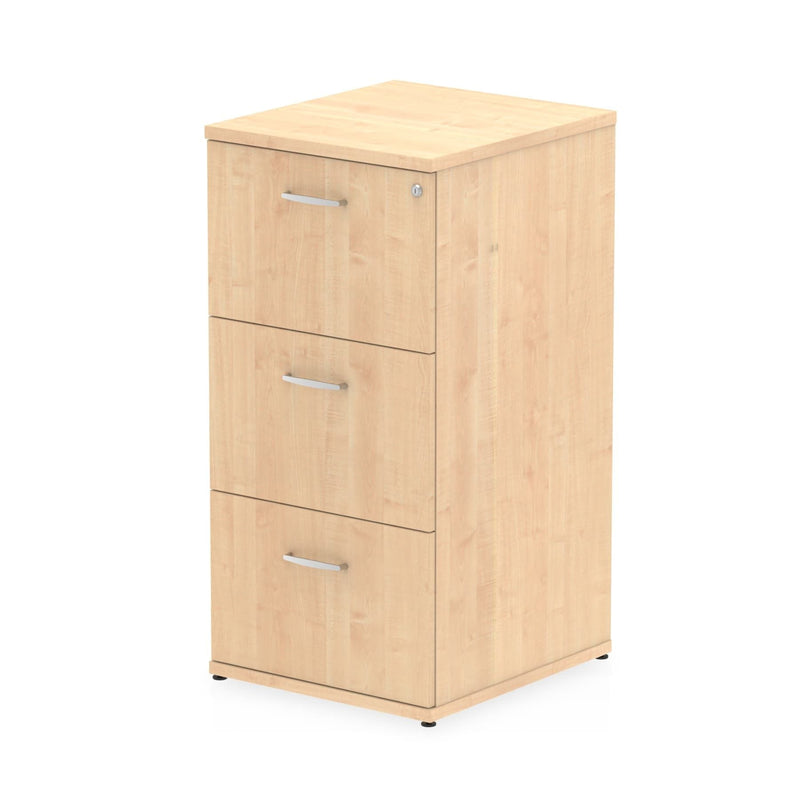 EQUINOX 3-Drawer Wooden Filing Cabinet, MAPLE