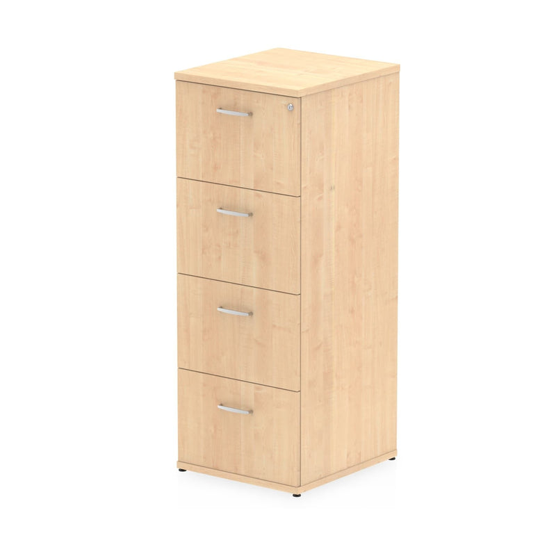 EQUINOX 4-Drawer Wooden Filing Cabinet, MAPLE