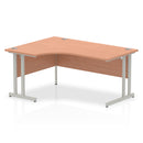 EQUINOX Cantilever Radial Desk, Left-Hand, 1600mm, BEECH