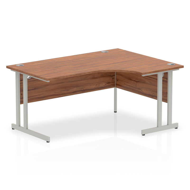 EQUINOX Cantilever Radial Desk, Right-Hand, 1800mm, WALNUT