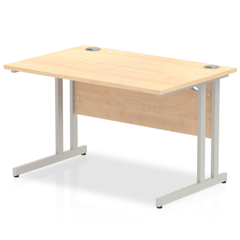 EQUINOX Cantilever Rectangular Desk, 1400mm, MAPLE