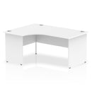 EQUINOX Panel End Radial Desk, Left-Hand, 1600mm, WHITE