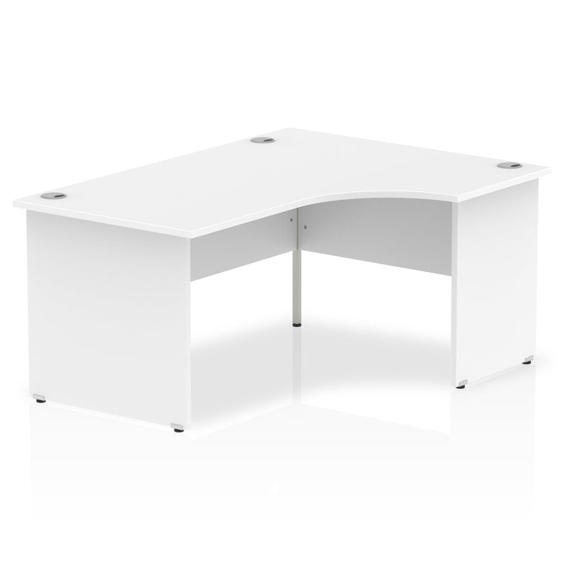 EQUINOX Panel End Radial Desk, Right-Hand, 1800mm, WHITE