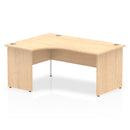 EQUINOX Panel End Radial Desk, Left-Hand, 1800mm, MAPLE