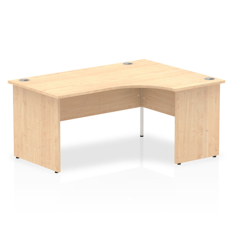 EQUINOX Panel End Radial Desk, Right-Hand, 1800mm, MAPLE