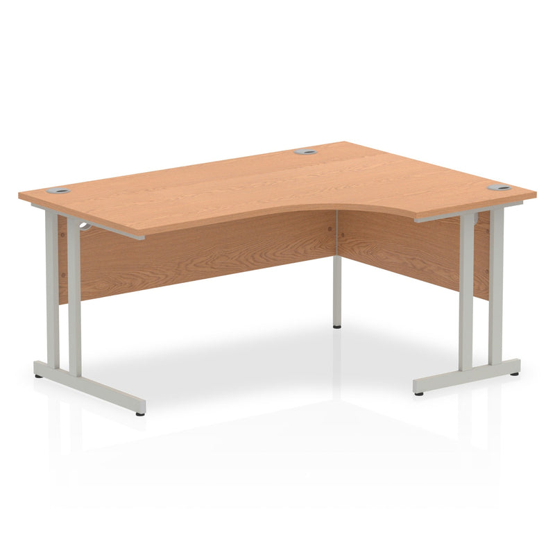 EQUINOX Cantilever Radial Desk, Right-Hand, 1800mm, OAK