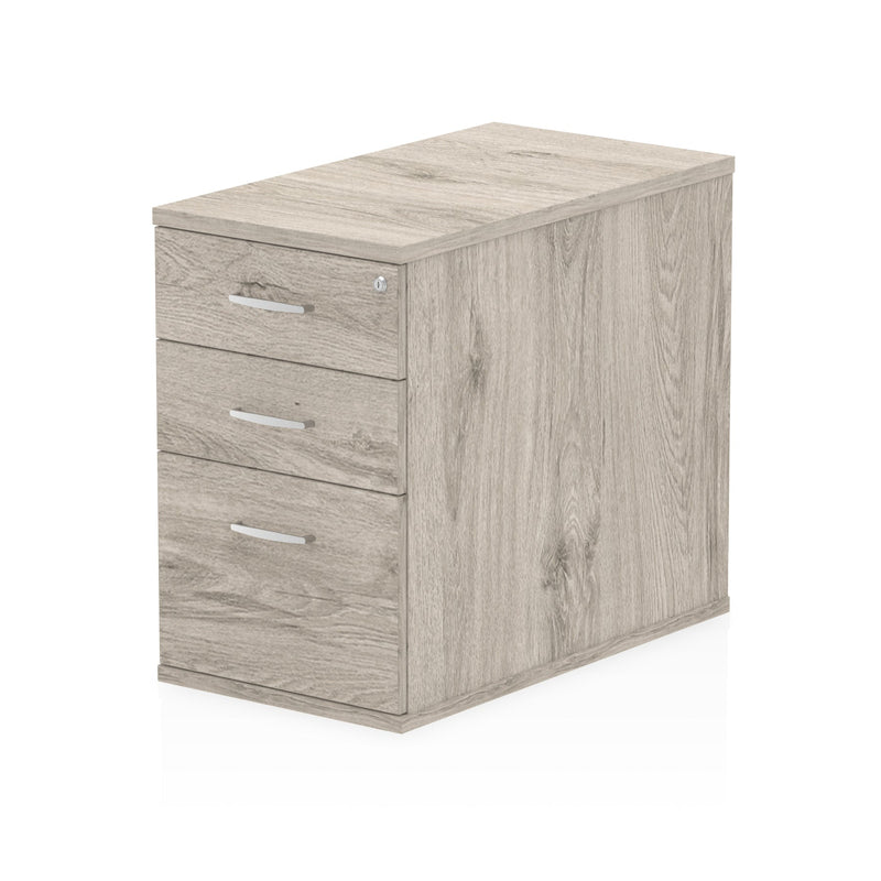 EQUINOX Desk Pedestal, Depth 800mm, GREY OAK