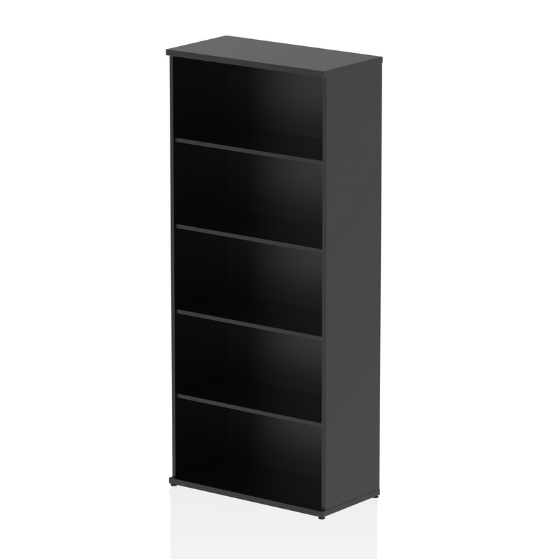 EQUINOX Low Bookcase, 2000mm, BLACK