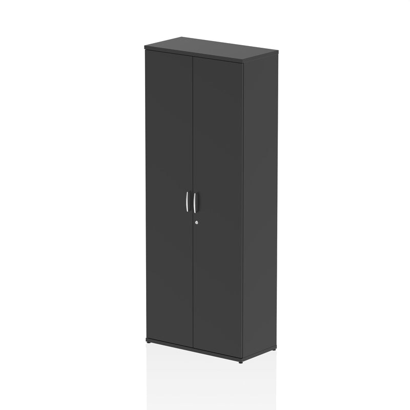 EQUINOX 2-Door Cupboard, Tall, 2000mm, BLACK