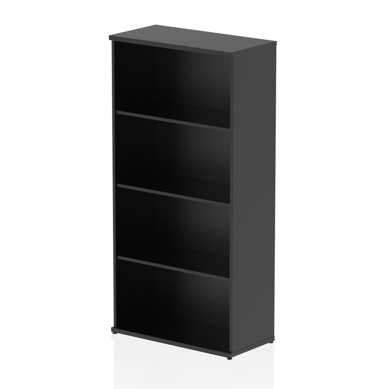 EQUINOX Low Bookcase, 1600mm, BLACK