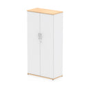 EQUINOX 2-Door Cupboard, Tall, 1600mm, MAPLE & WHITE
