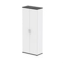 EQUINOX 2-Door Cupboard, Tall, 2000mm, BLACK & WHITE