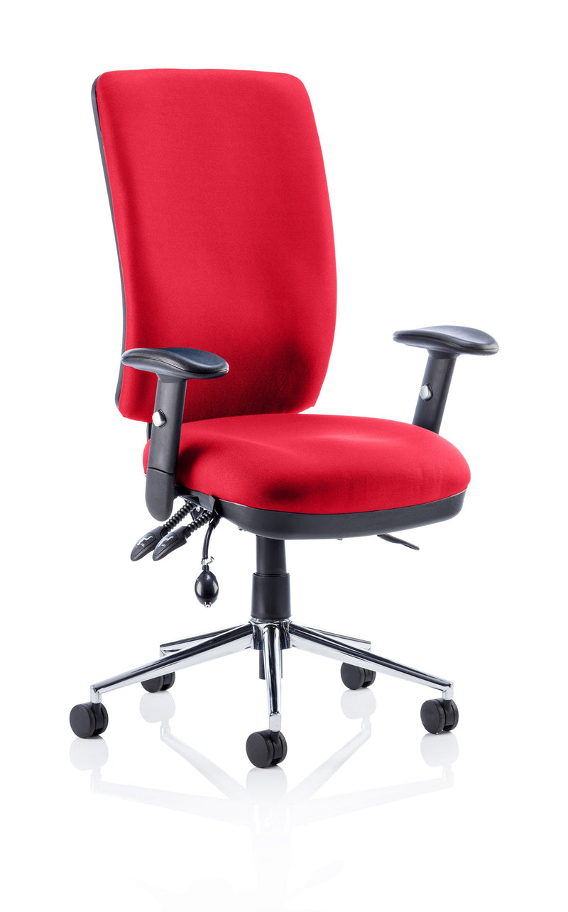 Chiro High Back Task Operator Office Chair - Cherry