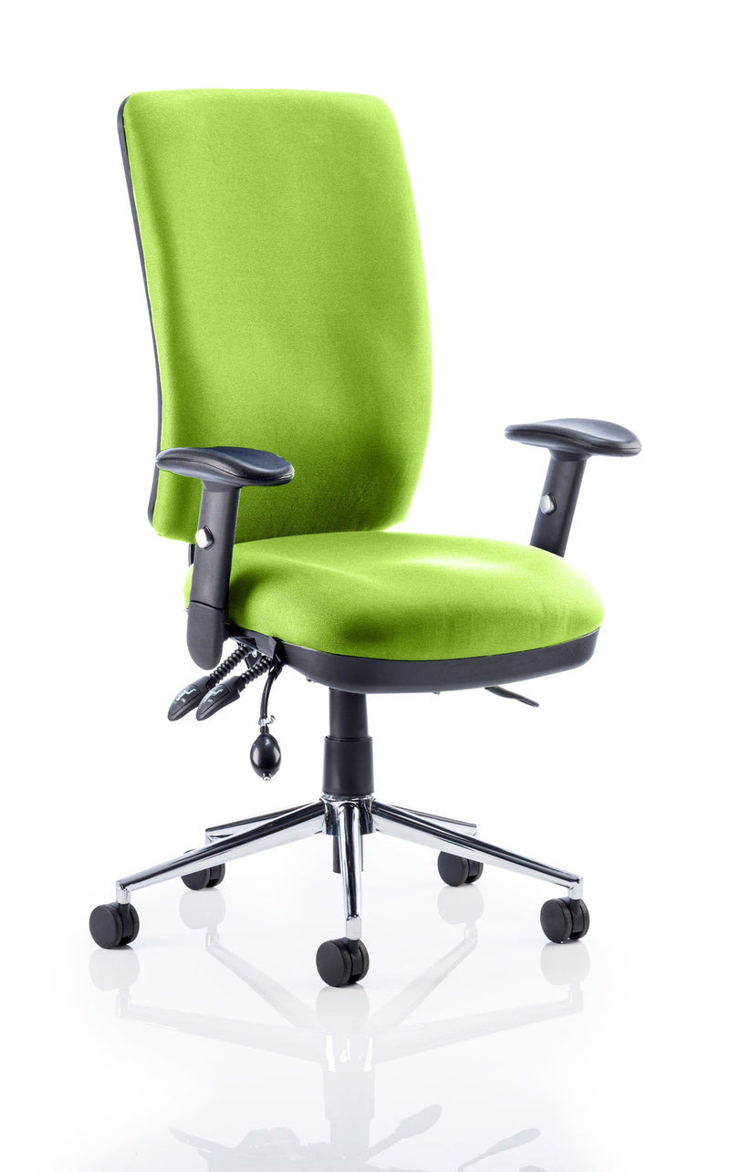 Chiro High Back Task Operator Office Chair - Green