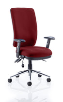 Chiro High Back Ergonomic Task Operator Office Chair - Chilli