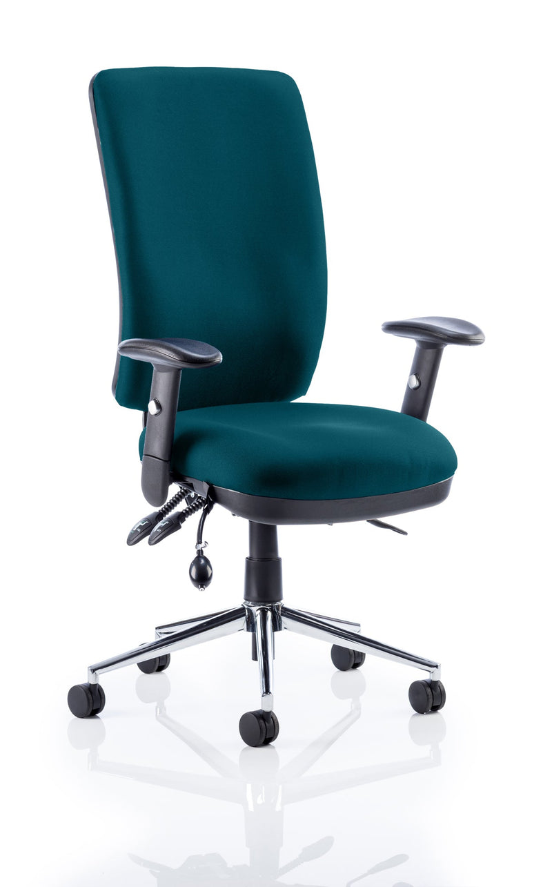 Chiro High Back Task Operator Office Chair - Teal