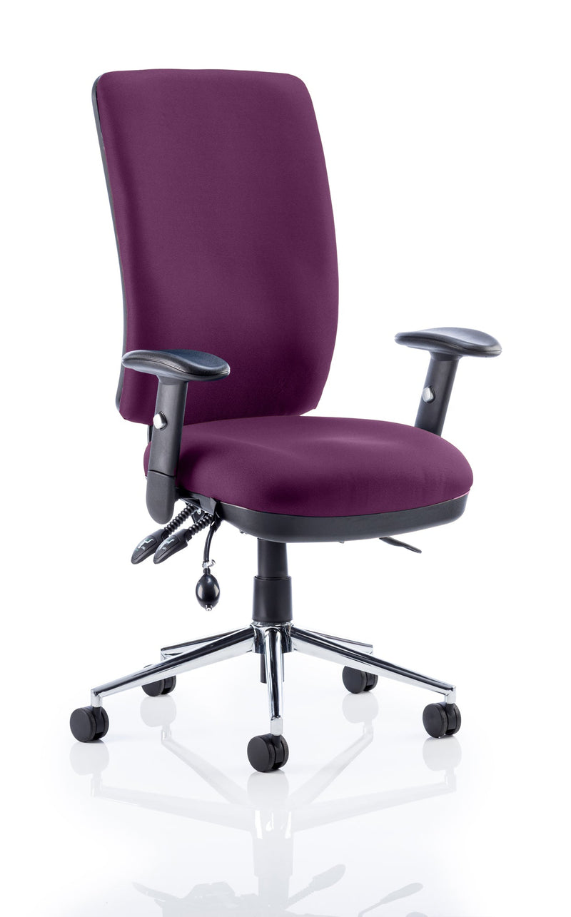 Chiro High Back Task Operator Office Chair - Purple