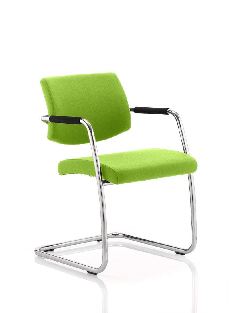 Havanna Medium Back Cantilever Visitor Chair with Arms - Green