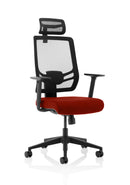 Ergo Twist High Back Ergonomic Mesh Task Operator Office Chair - Chilli