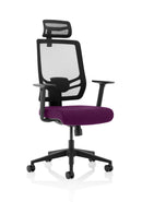 Ergo Twist High Back Ergonomic Mesh Task Operator Office Chair - Purple