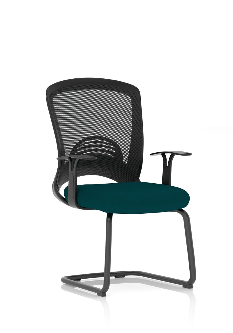 Astro Visitor Cantilever Leg Mesh Chair - Teal