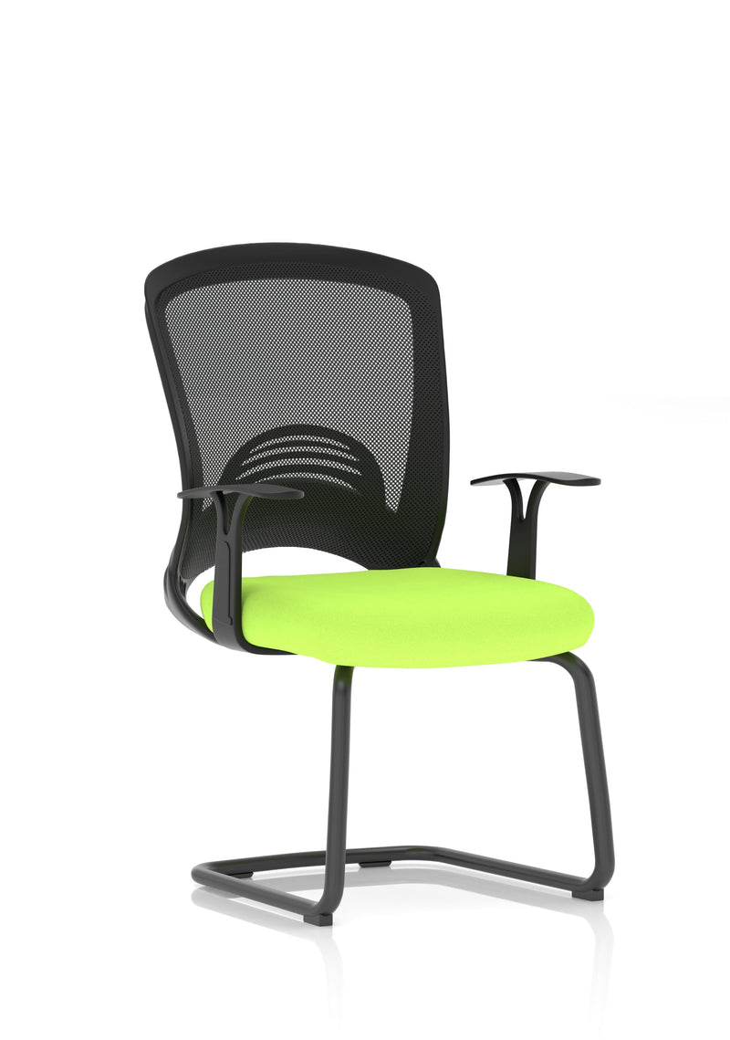 Astro Visitor Cantilever Leg Mesh Chair - Green