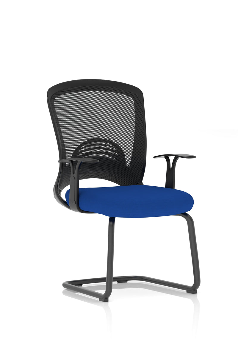 Astro Visitor Cantilever Leg Mesh Chair - Blue