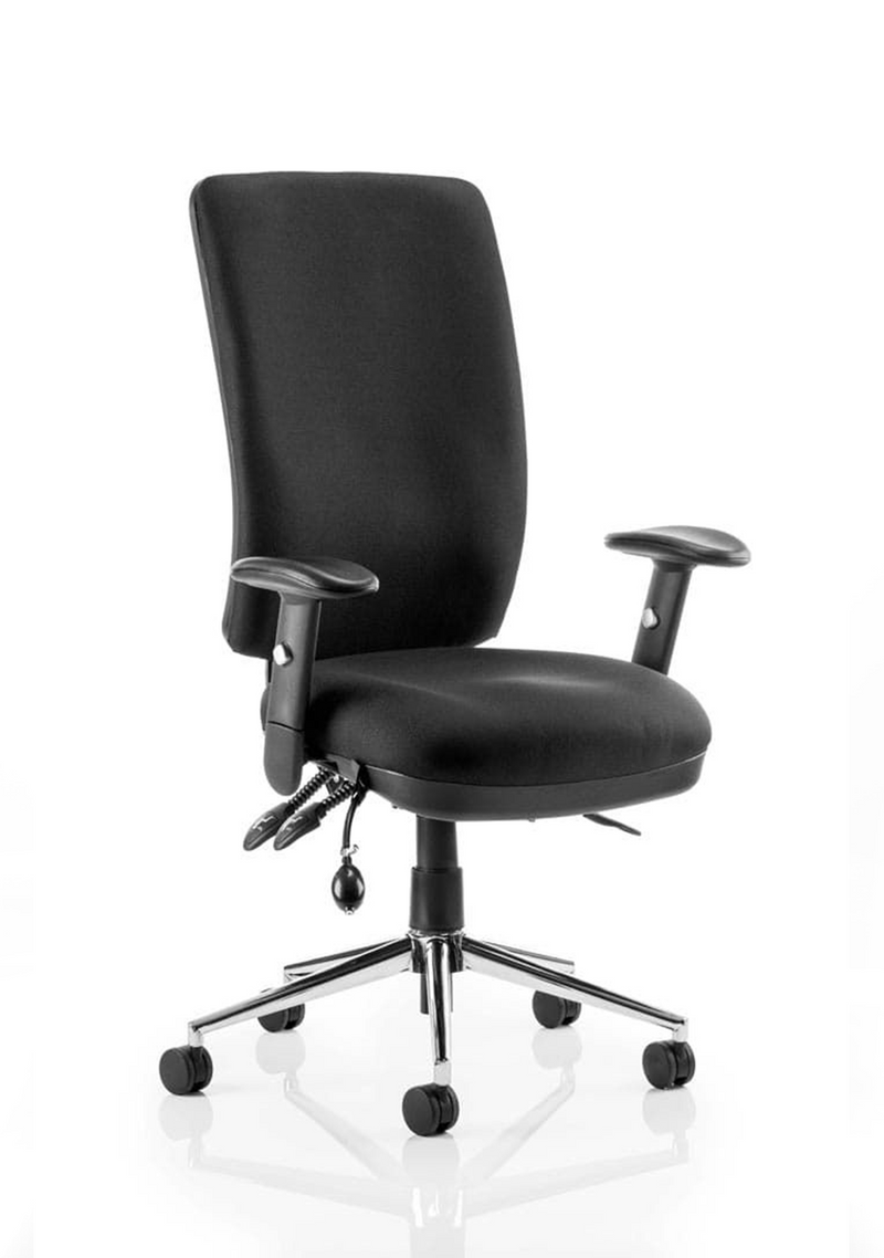 Chiro High Back Task Operator Office Chair - Black