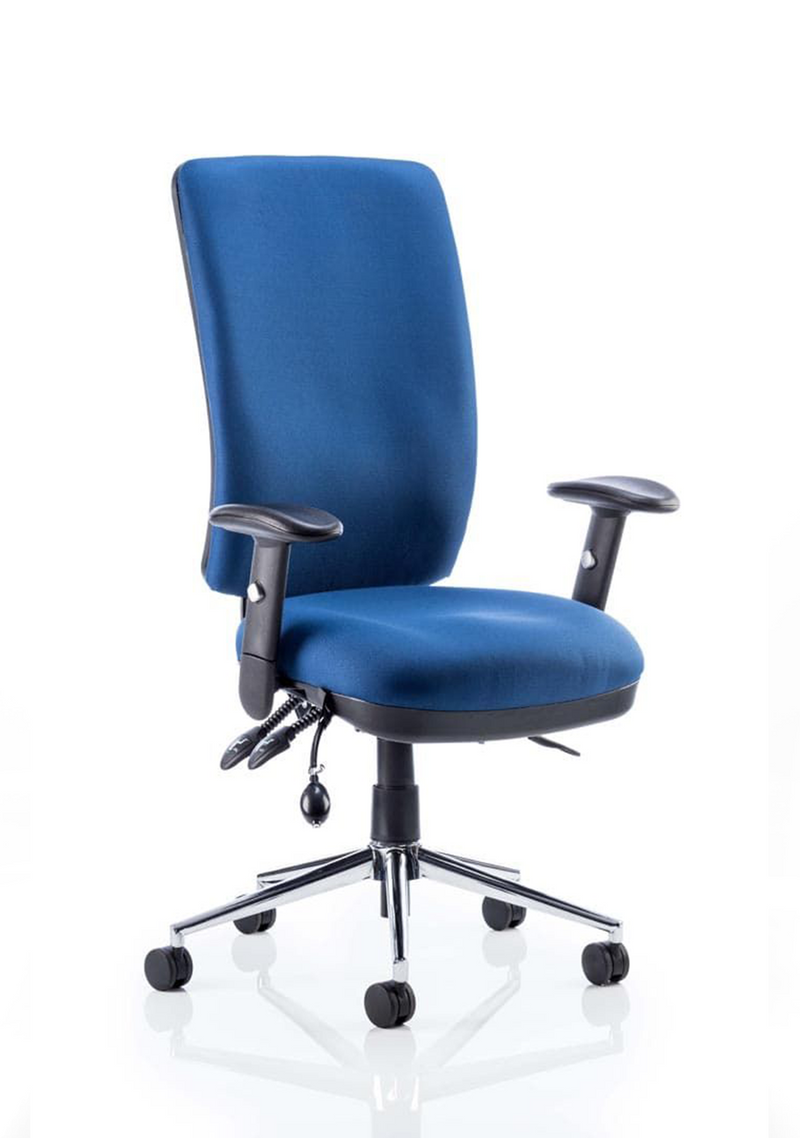 Chiro High Back Task Operator Office Chair - Blue